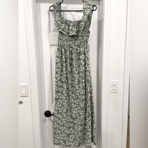 Green floral off the shoulder dress from magnolia boutique size medium